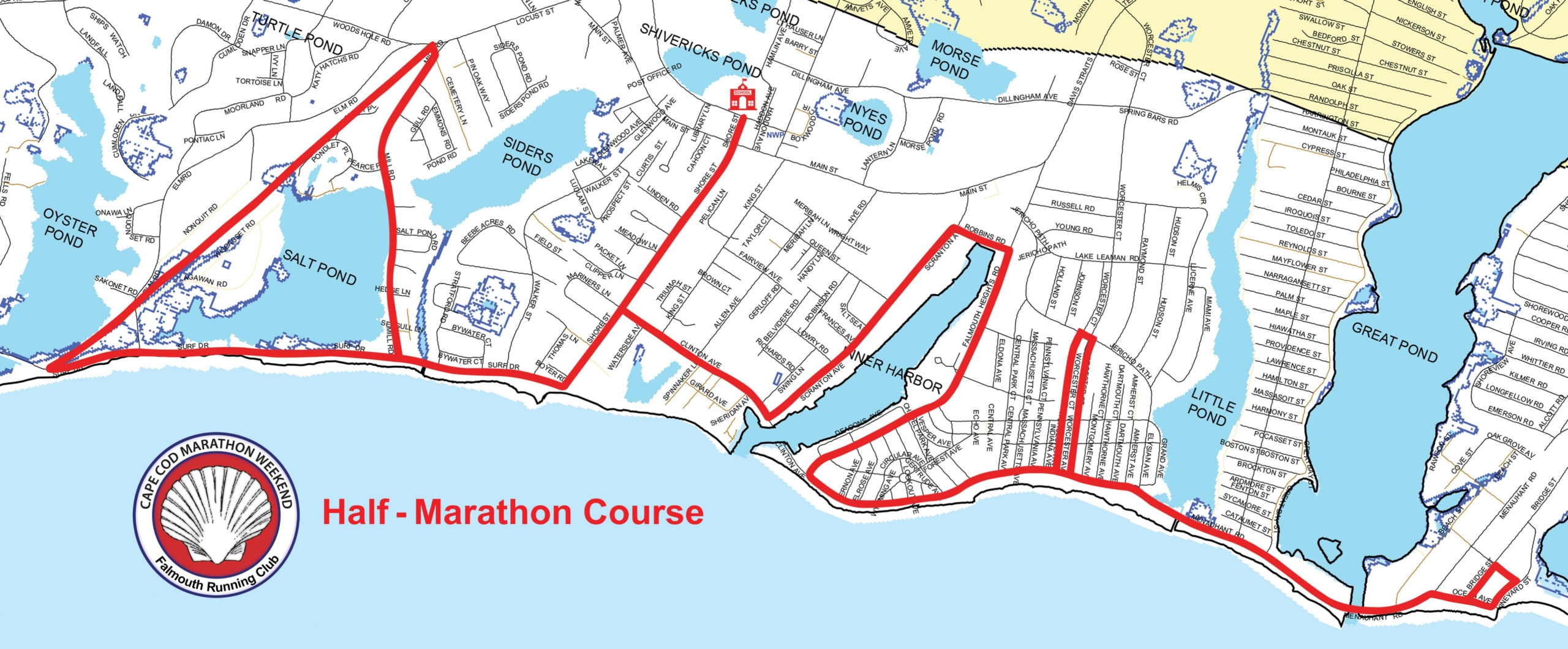 Marathon Half Route Map Cape Cod Marathon Weekend