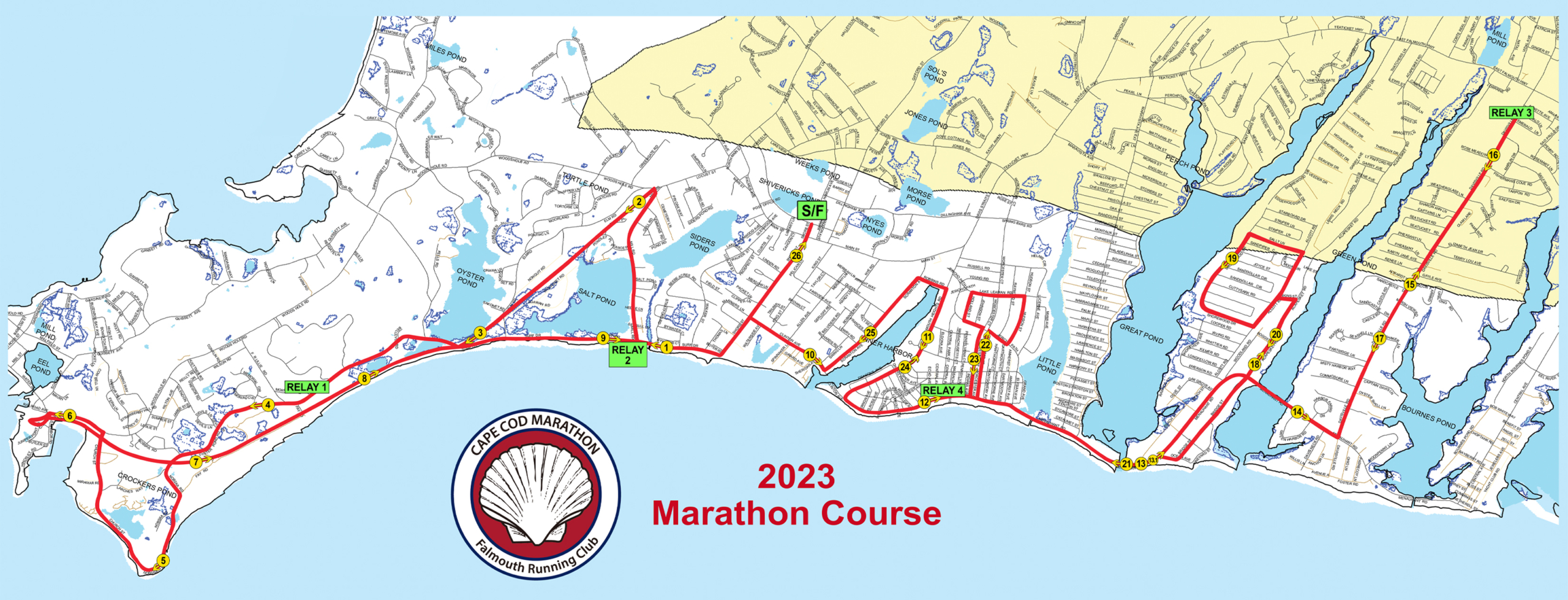 Marathon Route Map Cape Cod Marathon Weekend